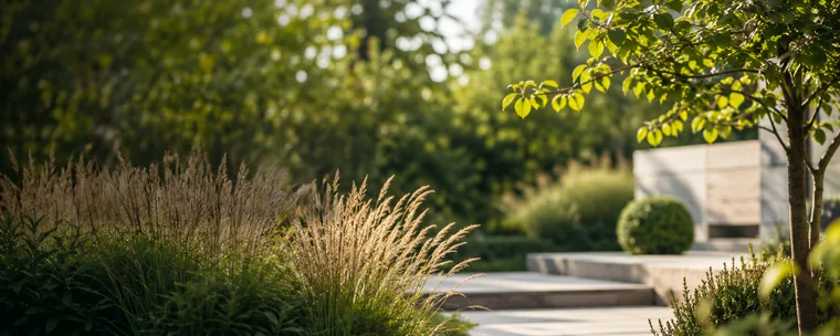 Header of the new website with the title «Gärten, die bleiben»